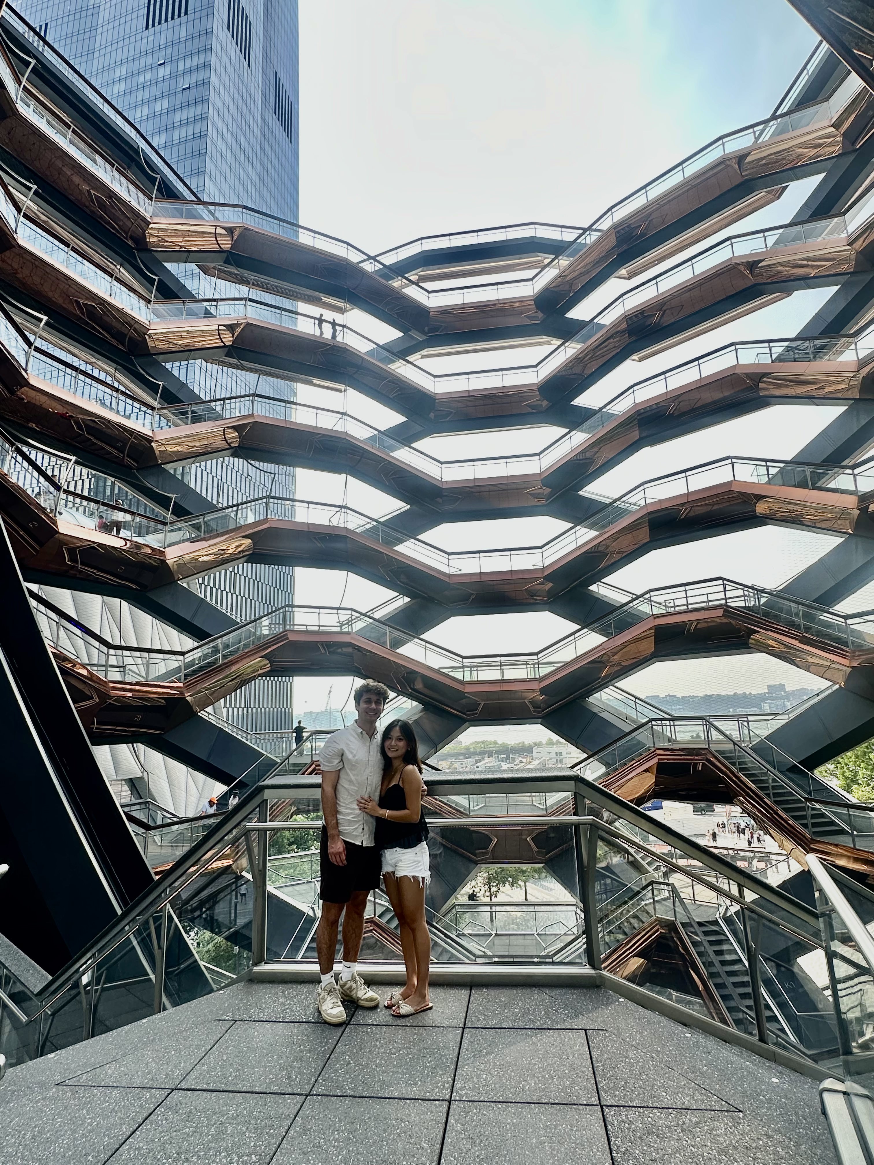 Laughing together while out